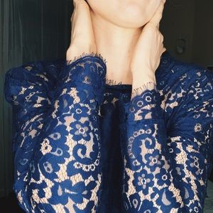 NEW - Laced one piece Deep Blue $50